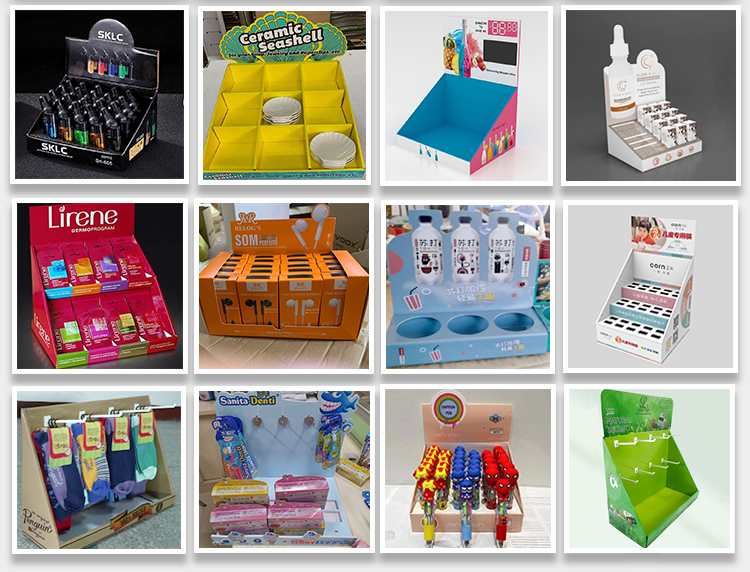 Customized Corrugated Pop Display Manufactures Retail Cardboard Floor Display Rack Stand 33 详情页设计 202406131 07
